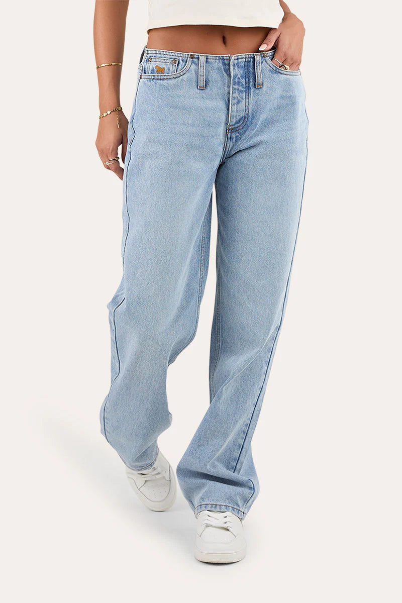 Ringers Western Josephine Womens Low Loose Fit Jean - Light Wash Blue ...