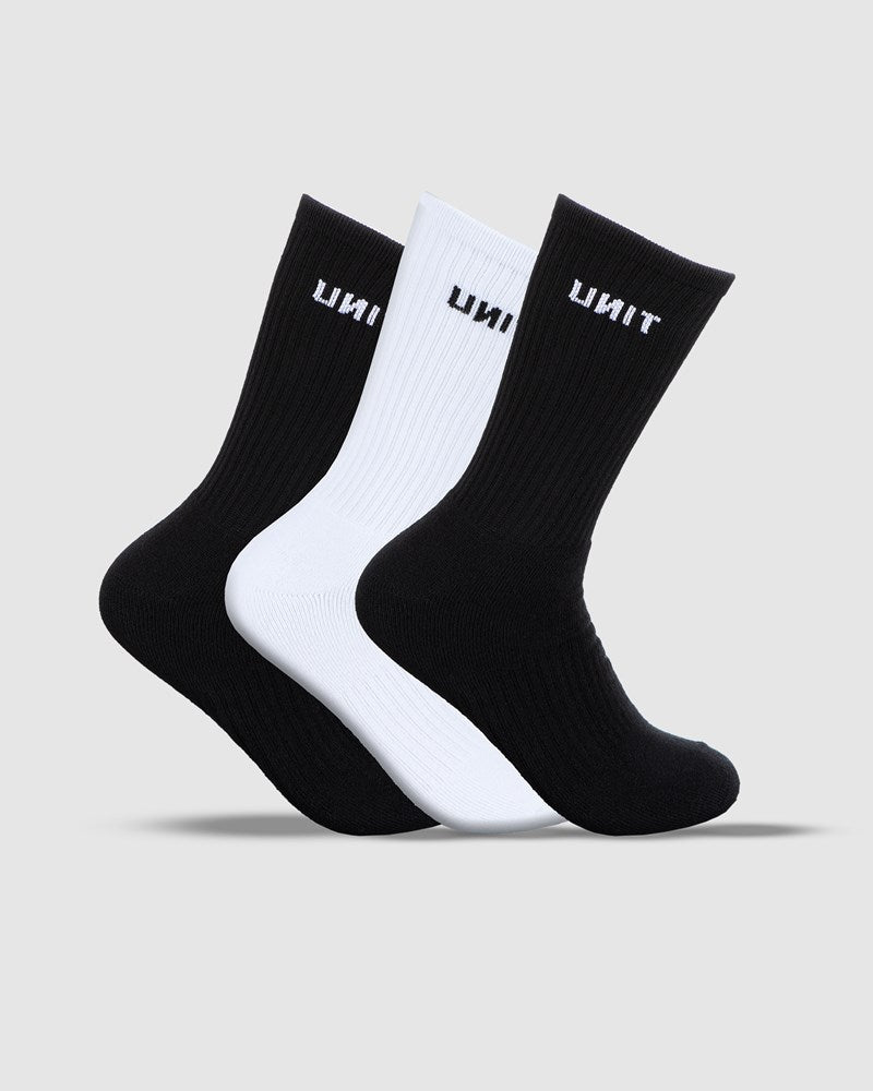 Unit Cotton Crew Socks 3 Pack – TrueGritNZ