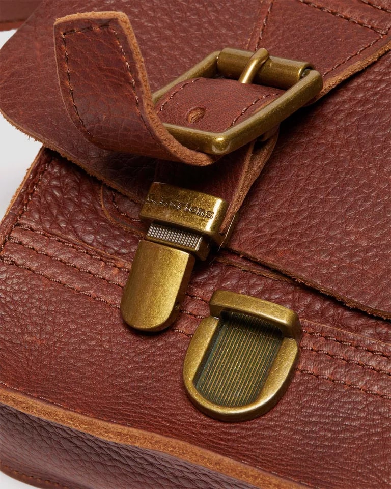 Martens Ambassador Leather Reporter Bag Cashew Brown