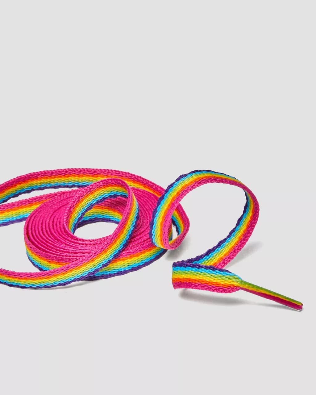 Martens 210cm Rainbow Flat Laces Polyester (12-14 eye