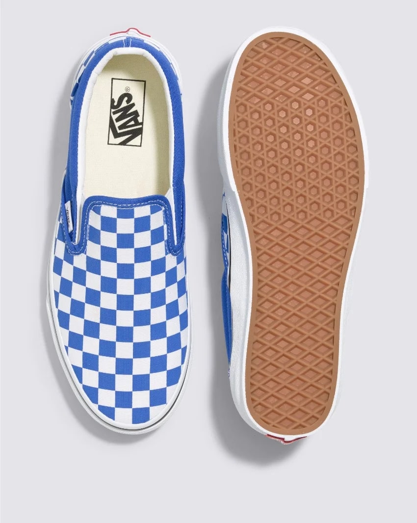 Vans Classic Slip On Colour Theory Checkerboard Blue – TrueGritNZ
