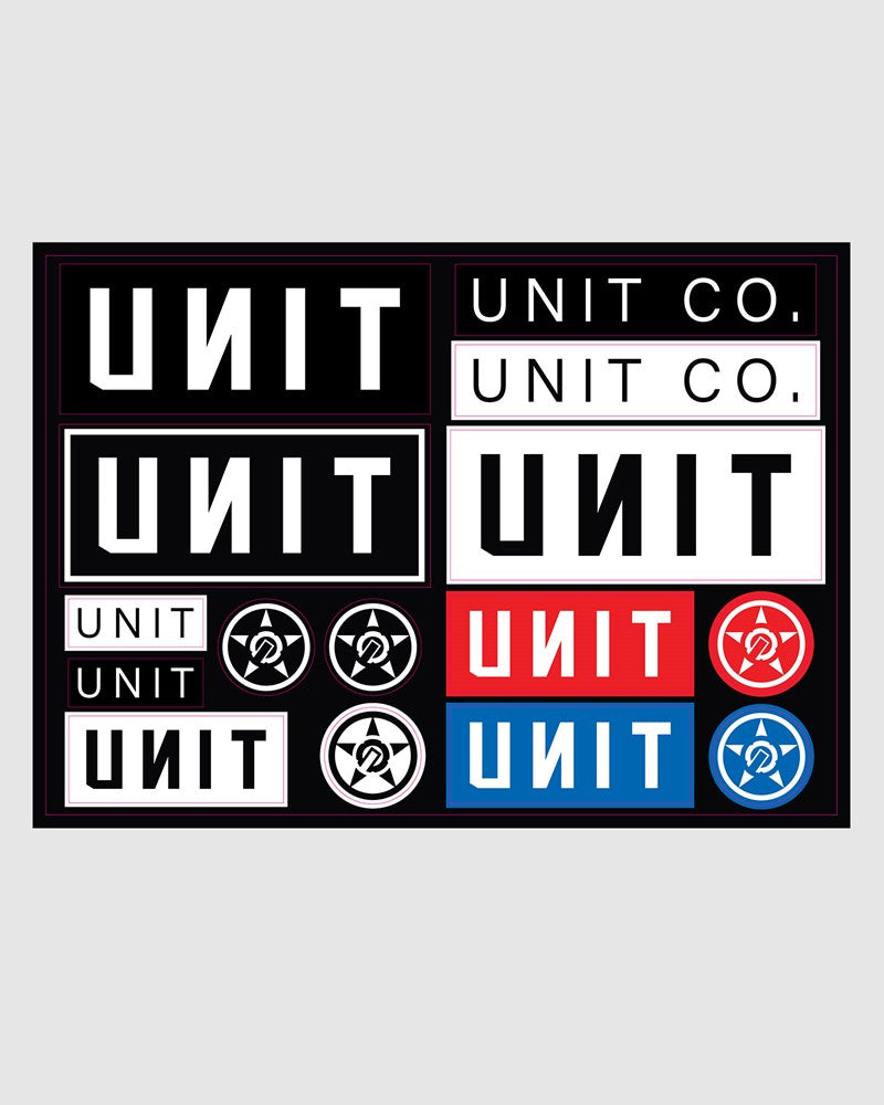 Unit Logo Sticker Sheet – TrueGritNZ